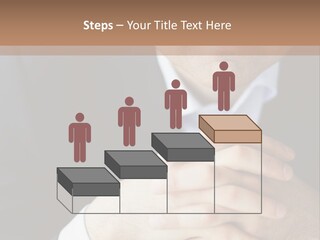 A Man In A Suit Leaning Against A Wall PowerPoint Template