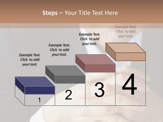 A Man In A Suit Leaning Against A Wall PowerPoint Template