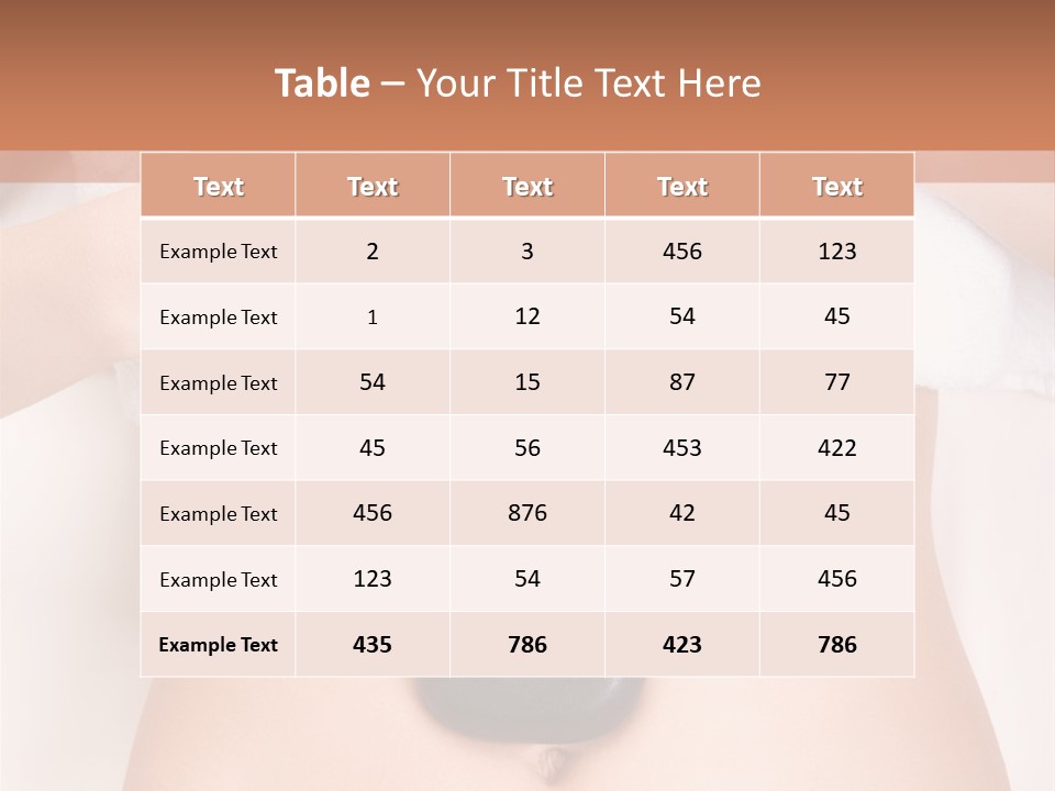 Body Wellness Abdomen PowerPoint Template