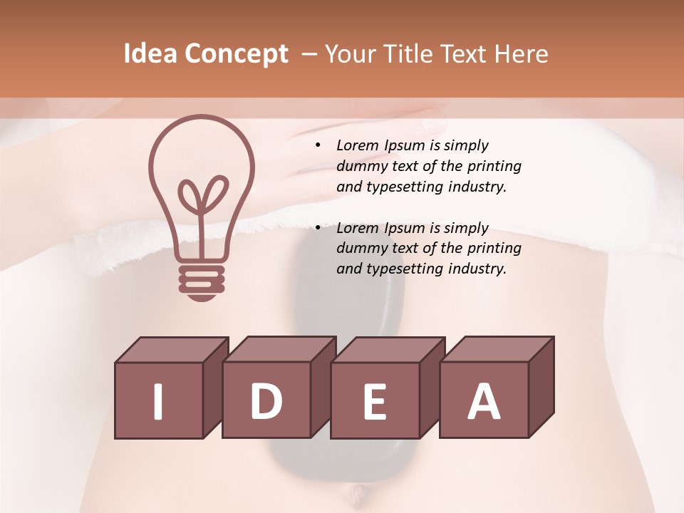 Body Wellness Abdomen PowerPoint Template