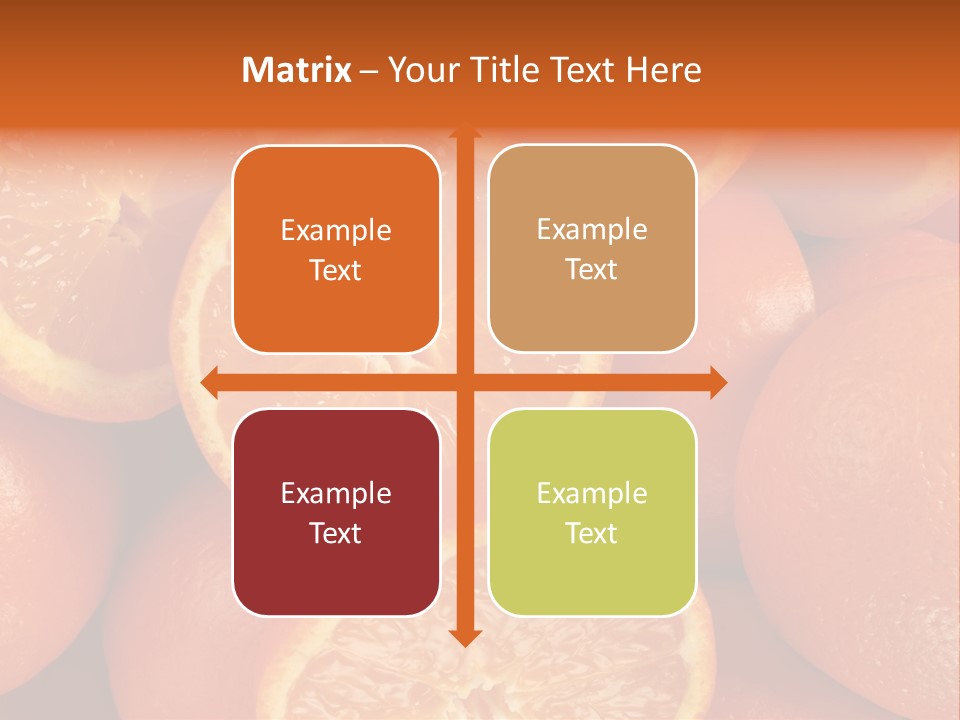 Fruit Flower Vegetarian PowerPoint Template