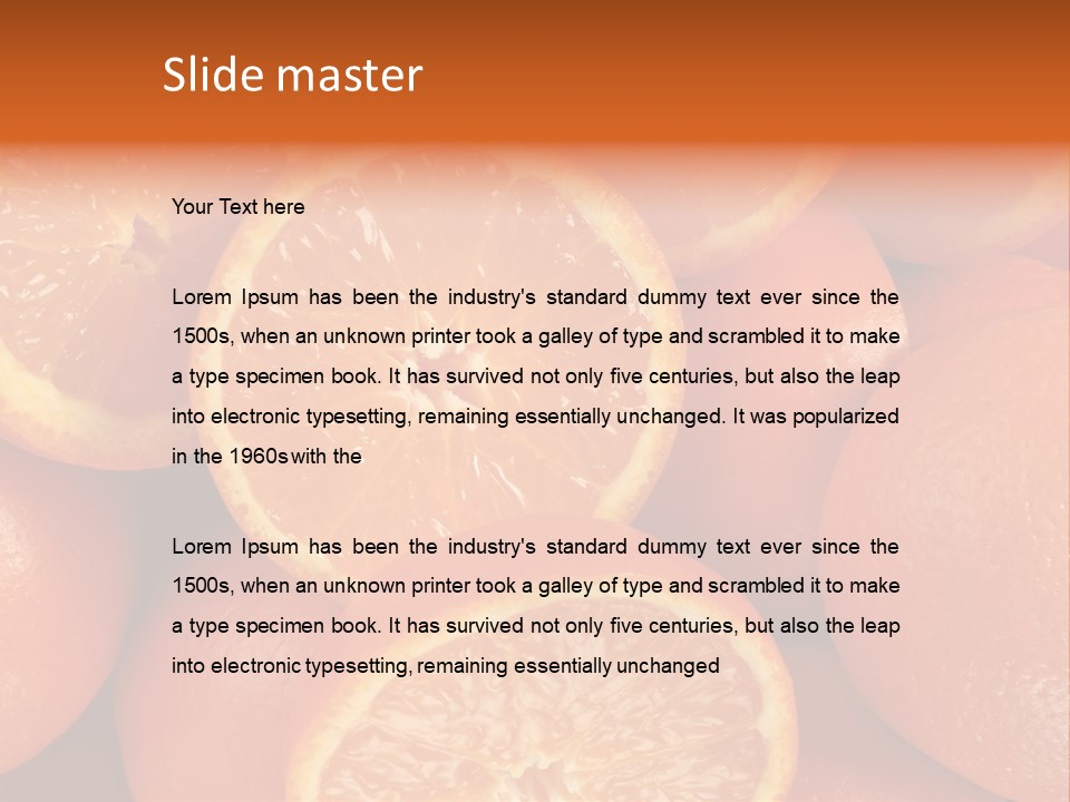 Fruit Flower Vegetarian PowerPoint Template