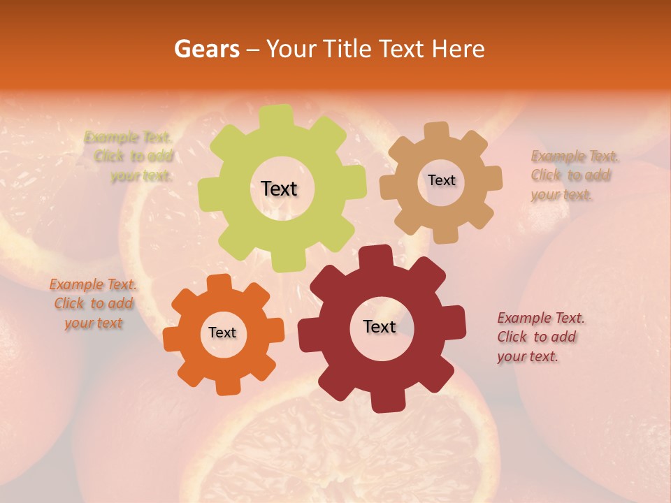 Fruit Flower Vegetarian PowerPoint Template