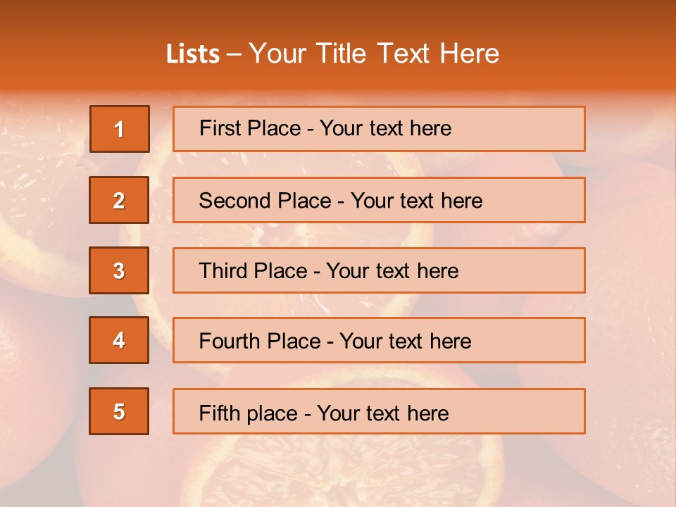 Fruit Flower Vegetarian PowerPoint Template