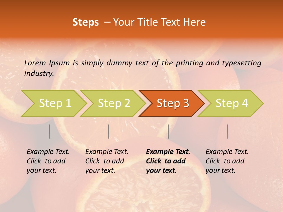 Fruit Flower Vegetarian PowerPoint Template