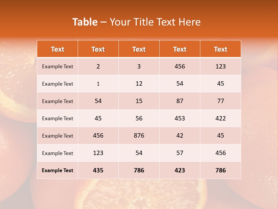 Fruit Flower Vegetarian PowerPoint Template