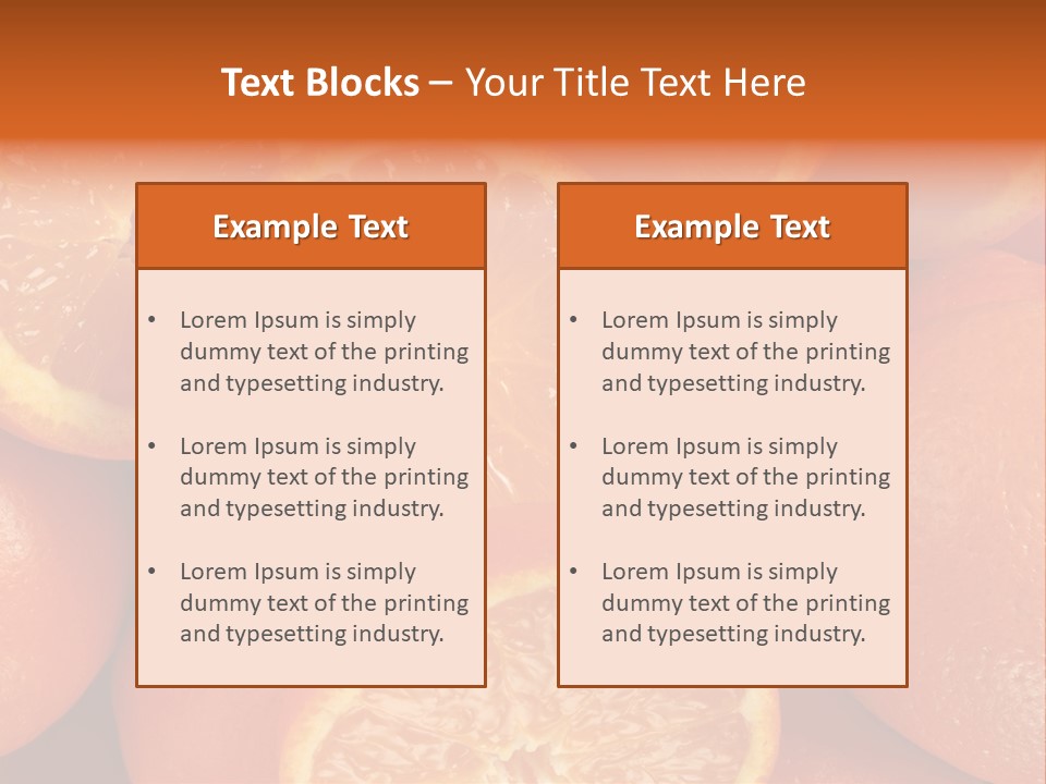 Fruit Flower Vegetarian PowerPoint Template