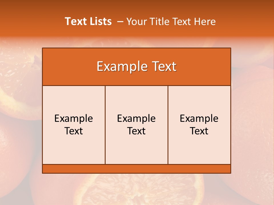 Fruit Flower Vegetarian PowerPoint Template