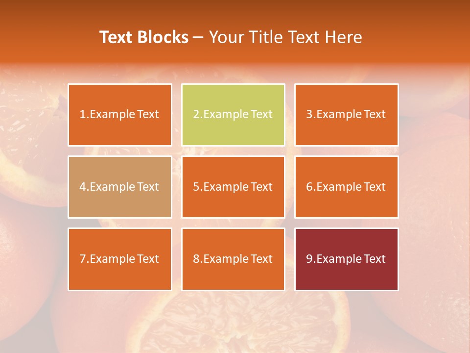 Fruit Flower Vegetarian PowerPoint Template