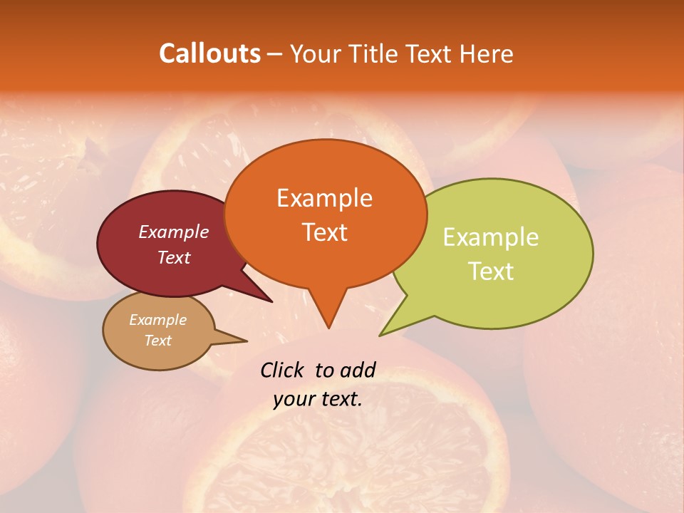 Fruit Flower Vegetarian PowerPoint Template
