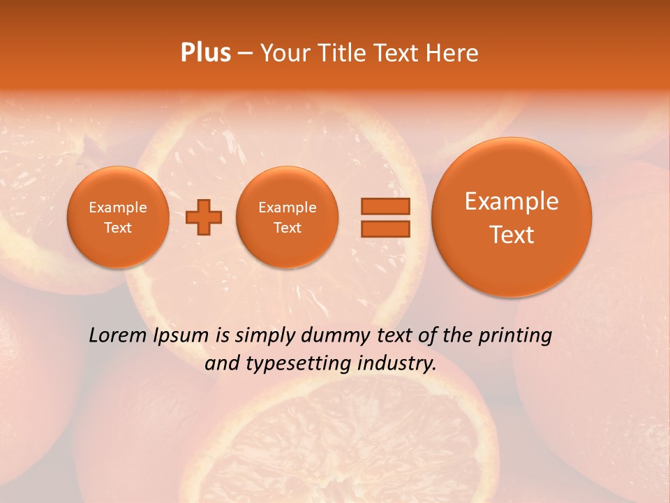 Fruit Flower Vegetarian PowerPoint Template