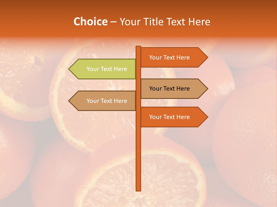 Fruit Flower Vegetarian PowerPoint Template