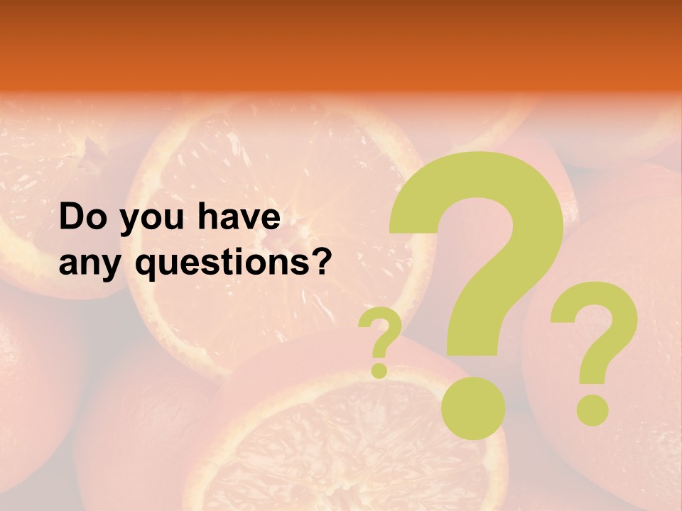 Fruit Flower Vegetarian PowerPoint Template