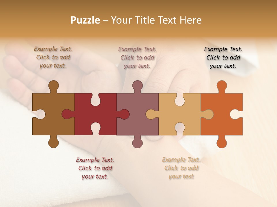 Treatment Heart Hand PowerPoint Template