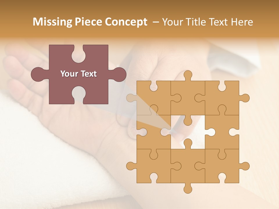 Treatment Heart Hand PowerPoint Template