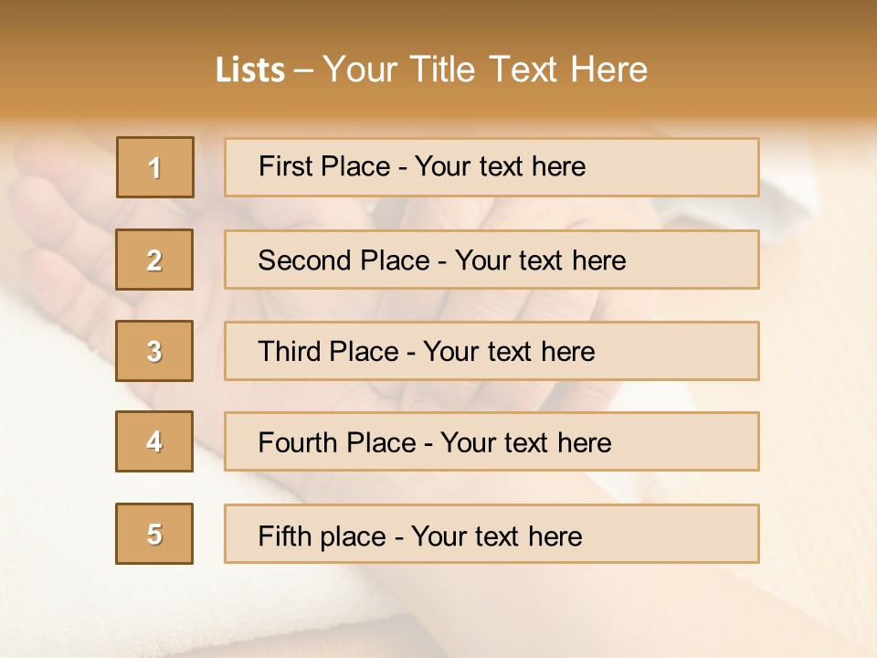Treatment Heart Hand PowerPoint Template