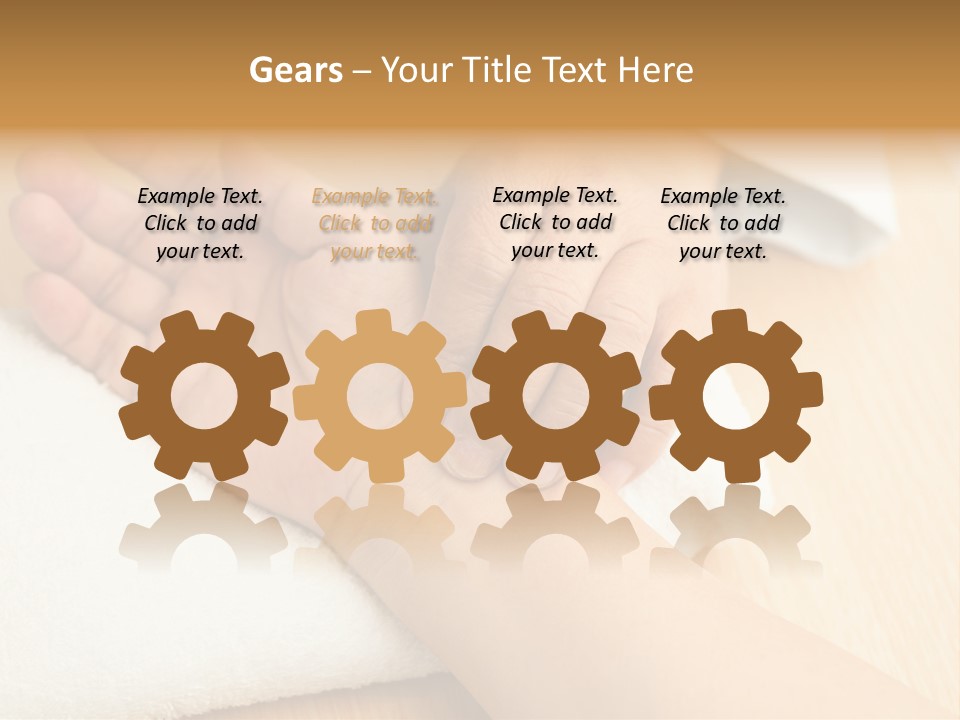 Treatment Heart Hand PowerPoint Template