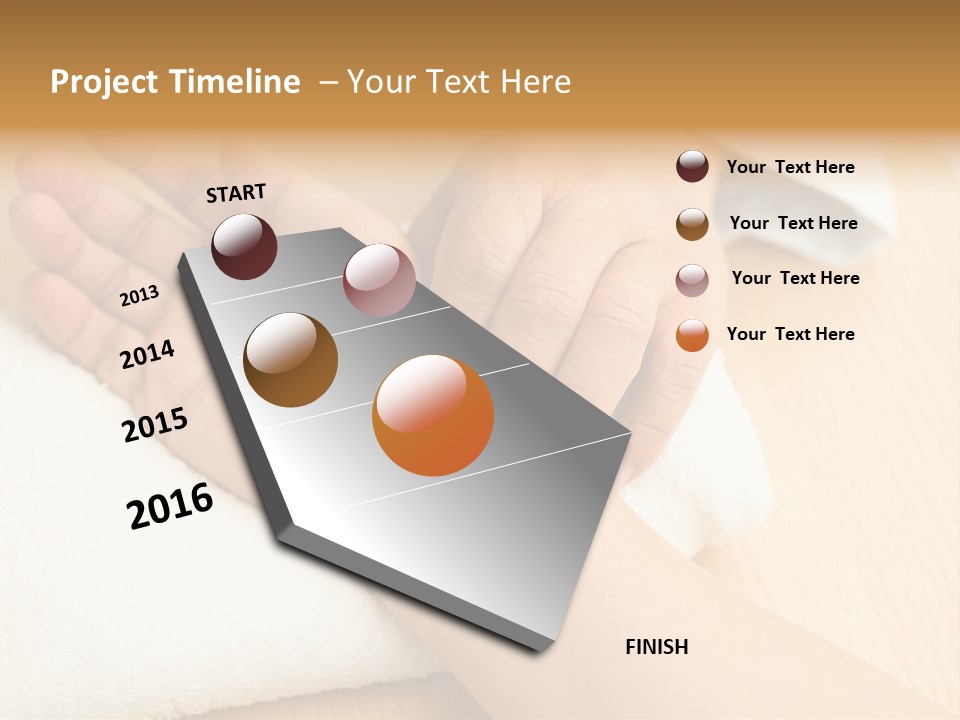 Treatment Heart Hand PowerPoint Template