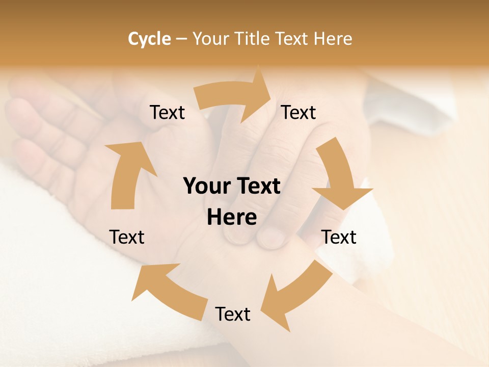 Treatment Heart Hand PowerPoint Template