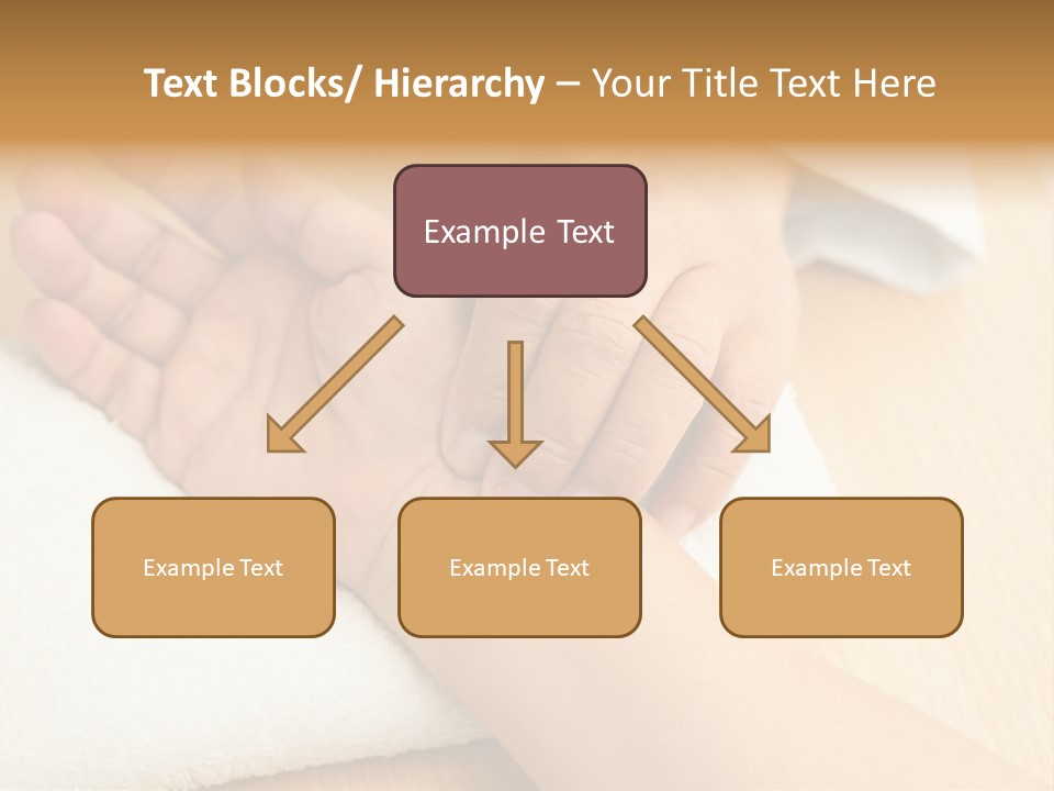 Treatment Heart Hand PowerPoint Template
