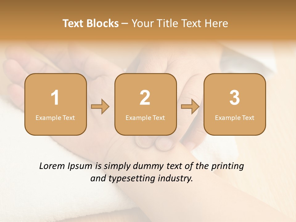 Treatment Heart Hand PowerPoint Template