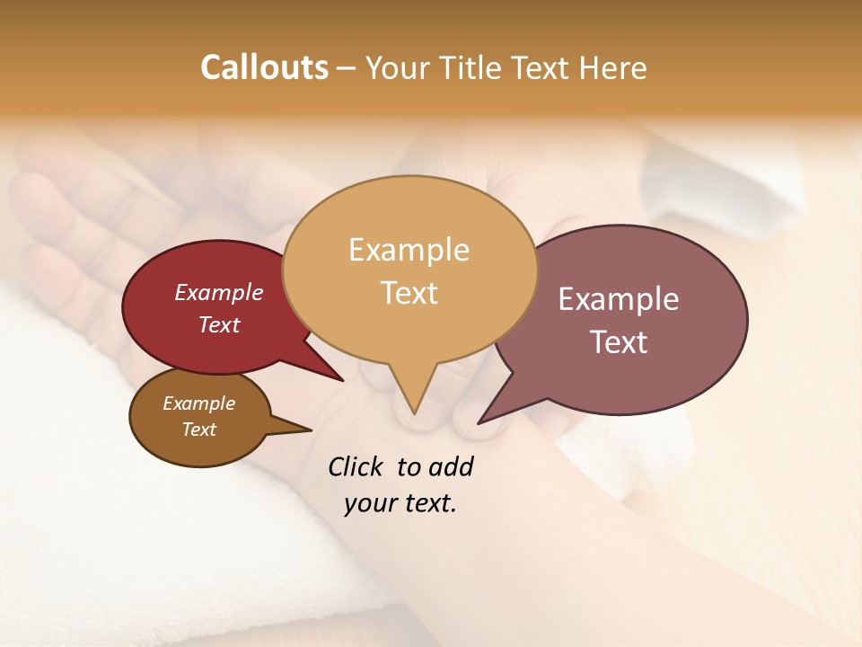 Treatment Heart Hand PowerPoint Template