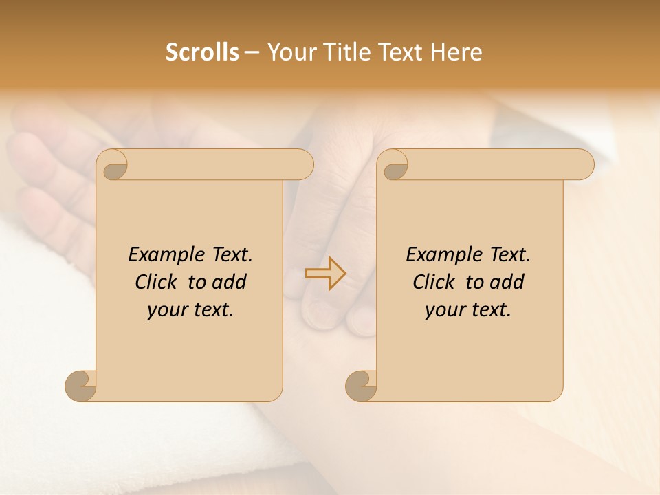 Treatment Heart Hand PowerPoint Template