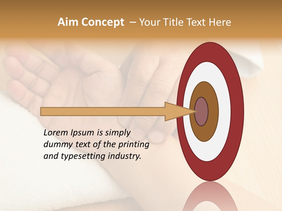 Treatment Heart Hand PowerPoint Template