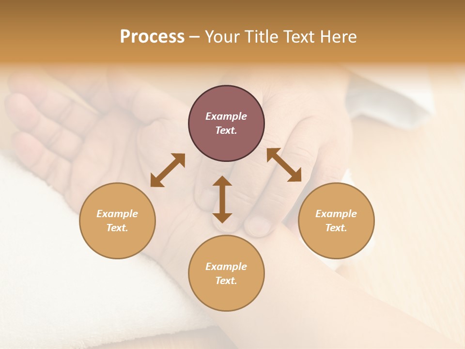Treatment Heart Hand PowerPoint Template