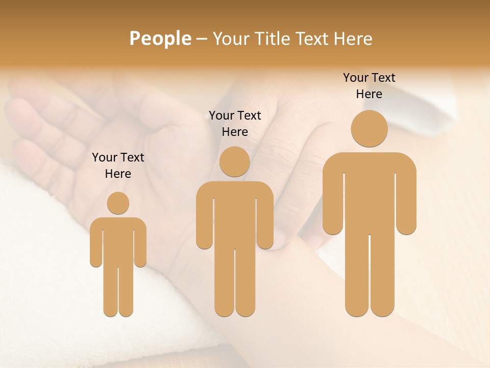 Treatment Heart Hand PowerPoint Template