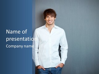 Young Background Isolated PowerPoint Template