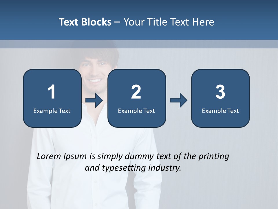 Young Background Isolated PowerPoint Template