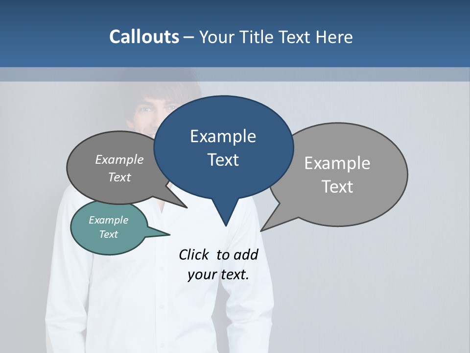 Young Background Isolated PowerPoint Template