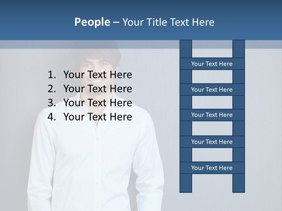 Young Background Isolated PowerPoint Template