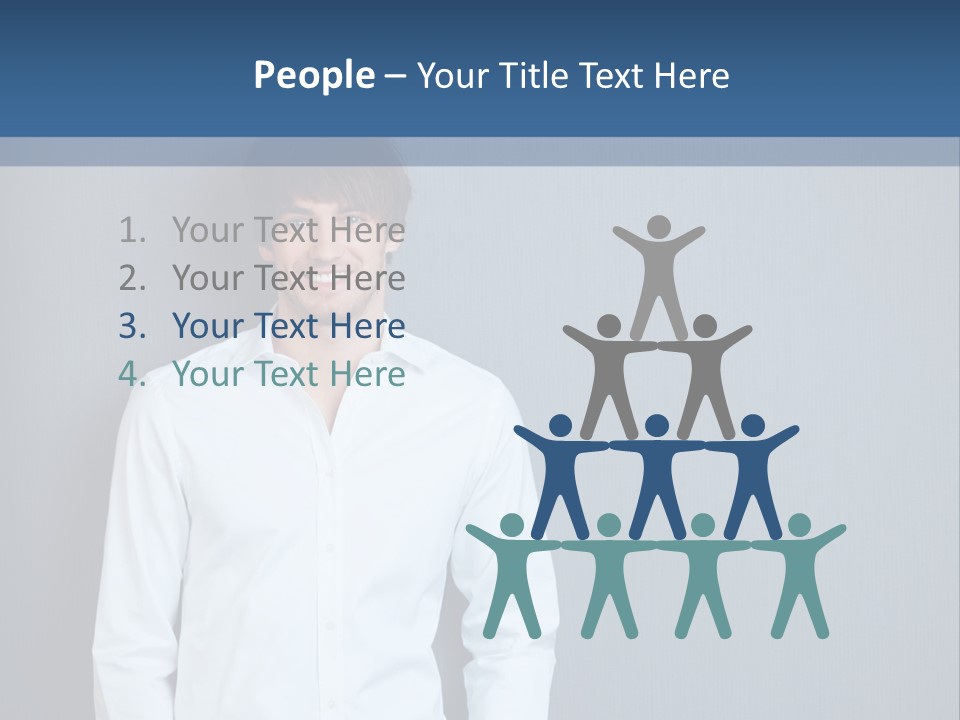 Young Background Isolated PowerPoint Template