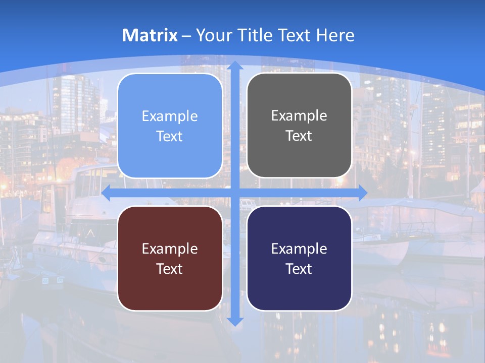 Downtown Falls Tower PowerPoint Template