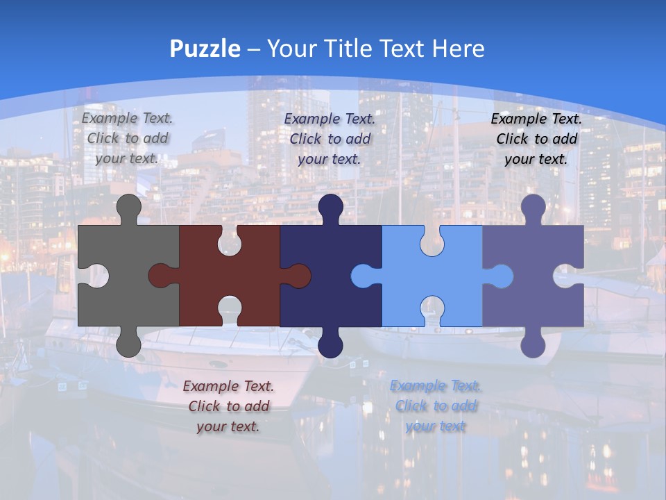 Downtown Falls Tower PowerPoint Template