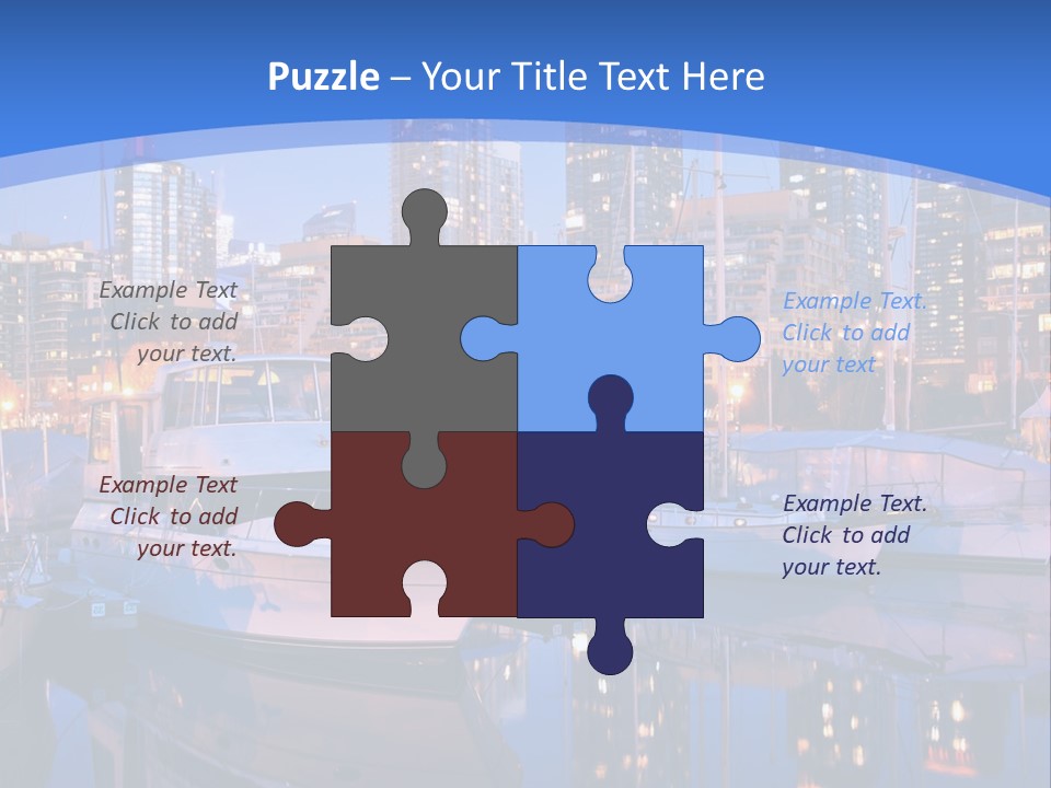 Downtown Falls Tower PowerPoint Template