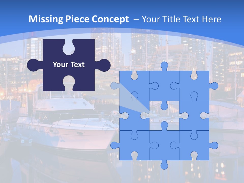 Downtown Falls Tower PowerPoint Template