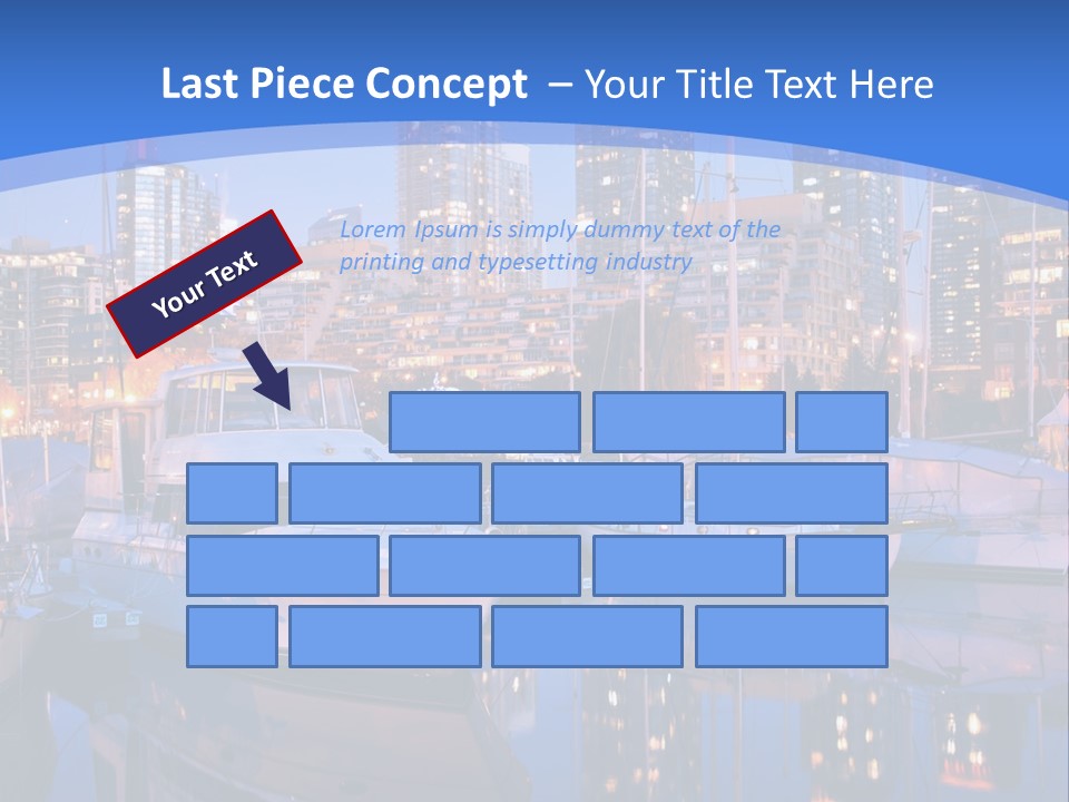 Downtown Falls Tower PowerPoint Template
