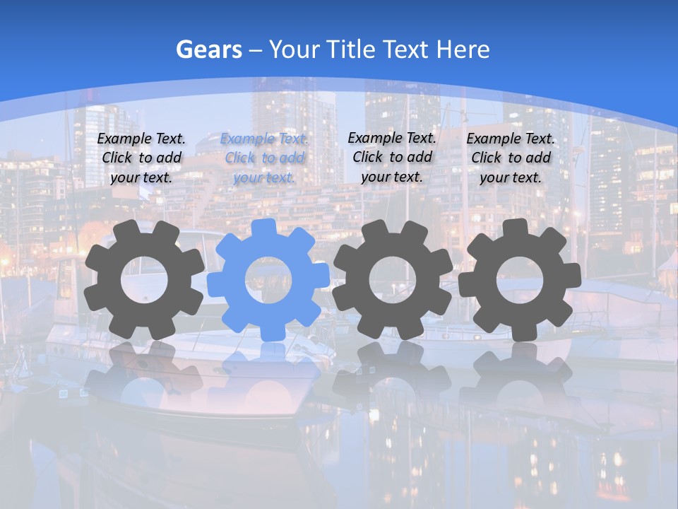 Downtown Falls Tower PowerPoint Template