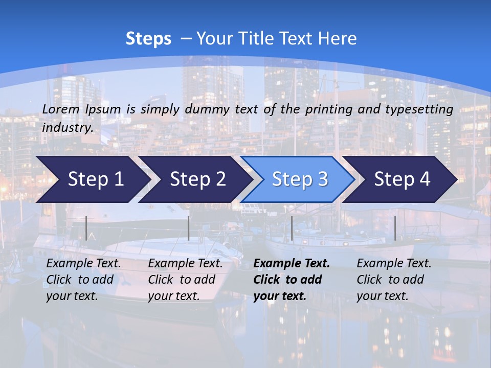 Downtown Falls Tower PowerPoint Template