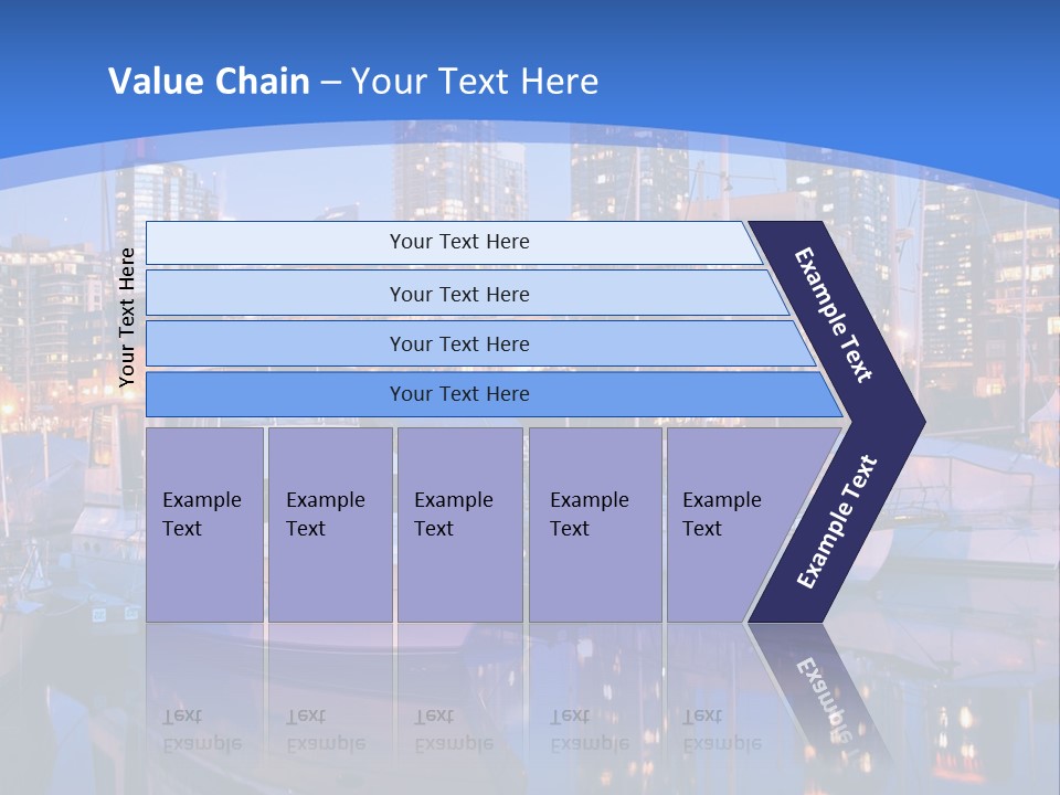 Downtown Falls Tower PowerPoint Template