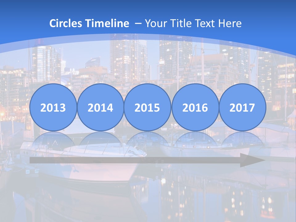 Downtown Falls Tower PowerPoint Template