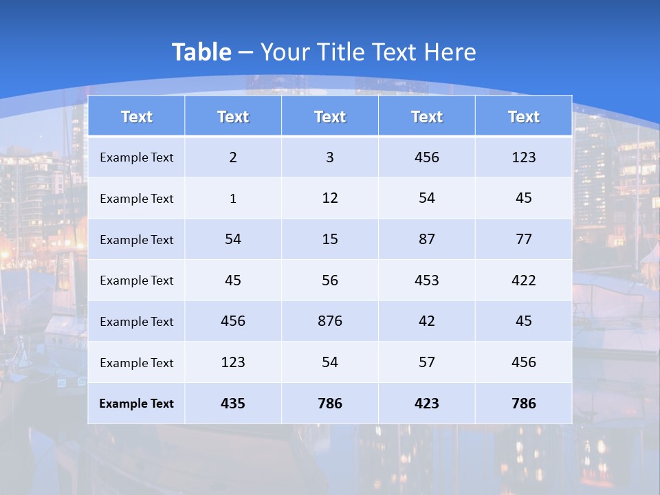 Downtown Falls Tower PowerPoint Template