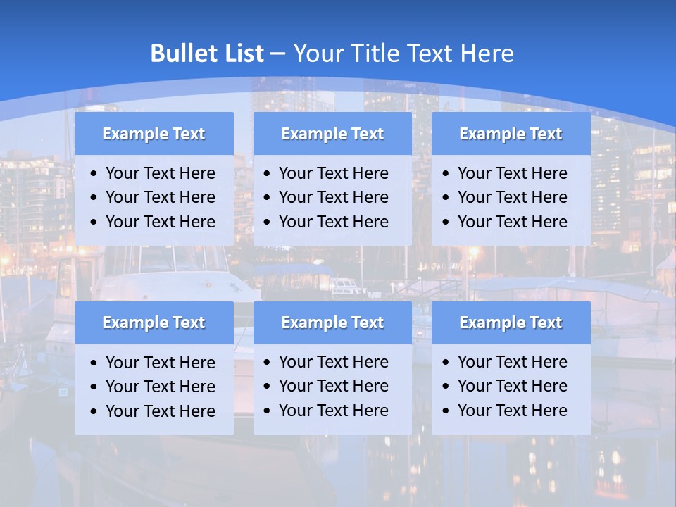 Downtown Falls Tower PowerPoint Template
