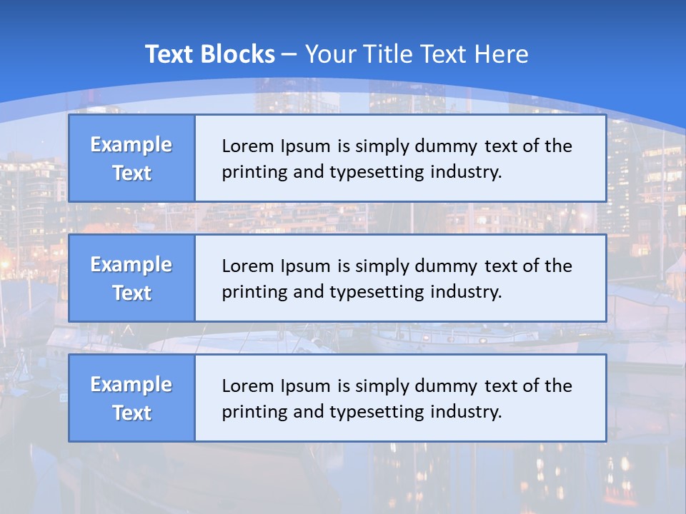 Downtown Falls Tower PowerPoint Template