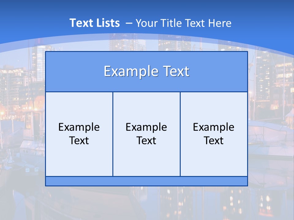 Downtown Falls Tower PowerPoint Template