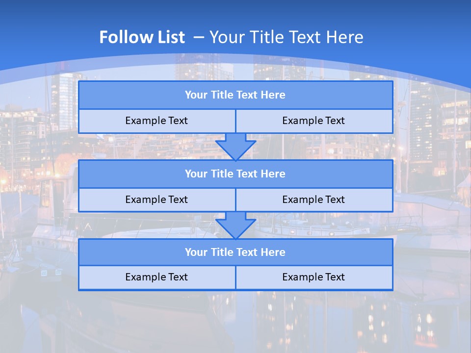 Downtown Falls Tower PowerPoint Template
