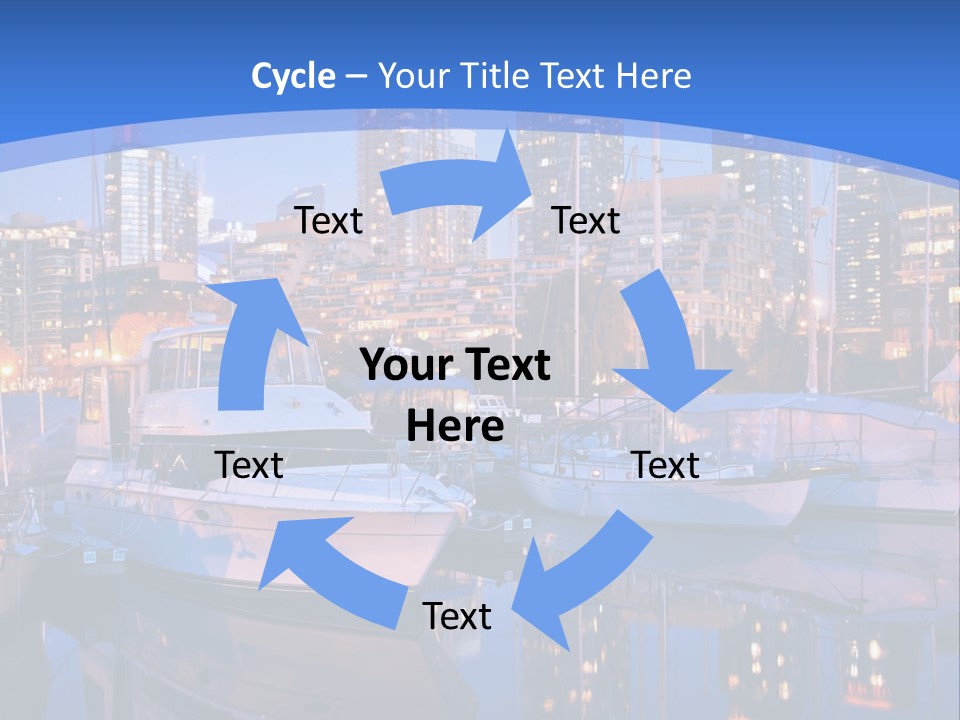 Downtown Falls Tower PowerPoint Template